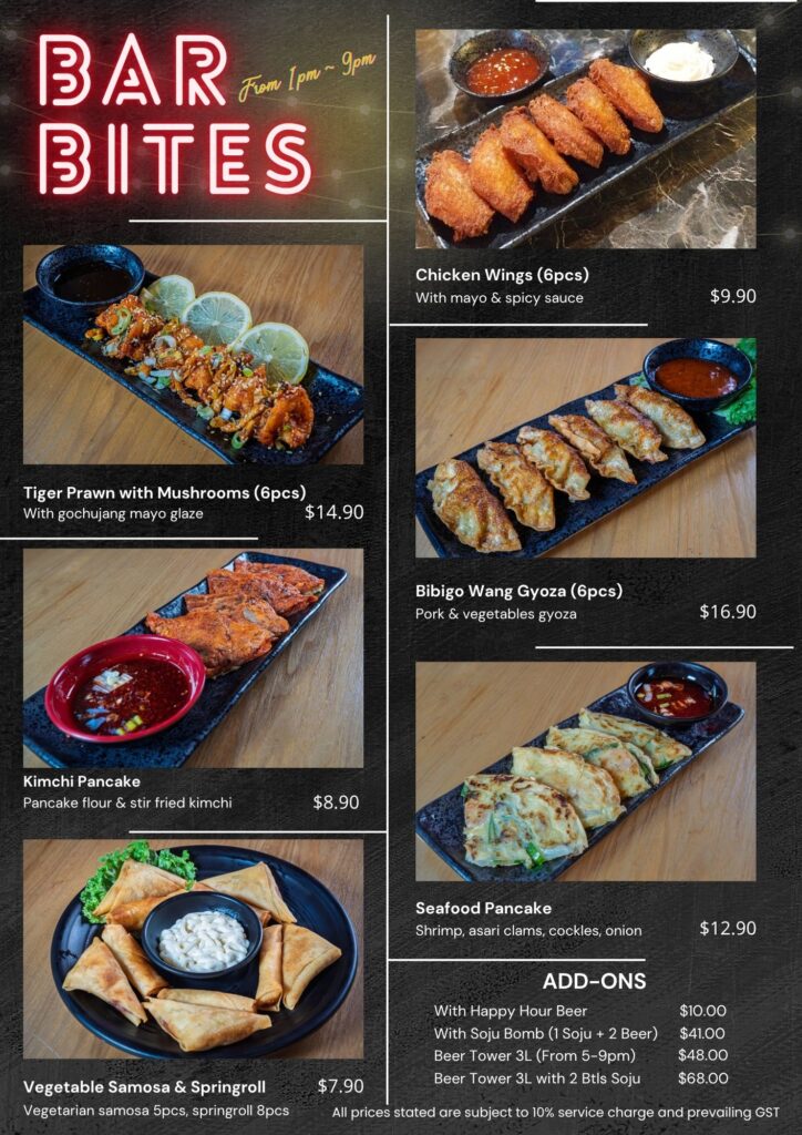 Bar bites and craft beer happy hour